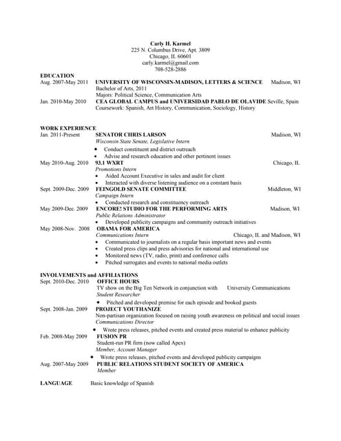 Stephen miller resume