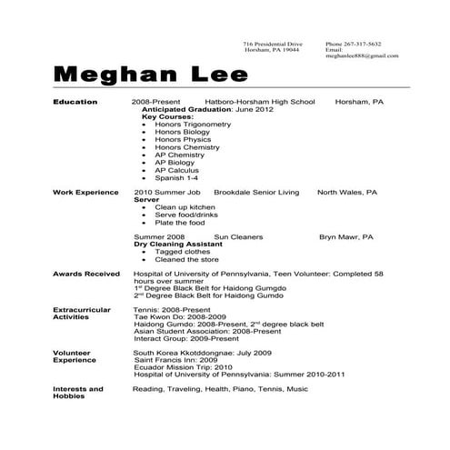 Resume sample 908 pathways mine | PDF