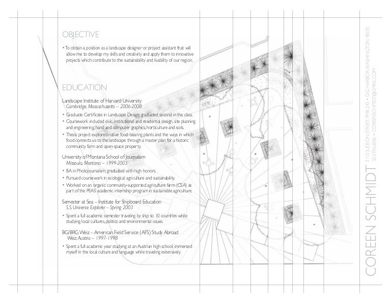 landscape designer resumes
