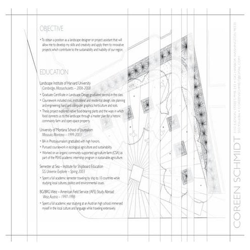 Landscape Design Resume