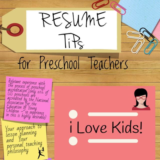 Preschool Teacher Resume Tips PDF