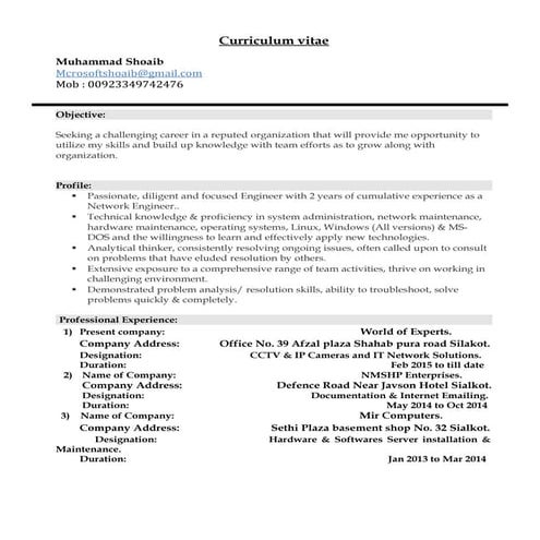 vinay resume | DOCX