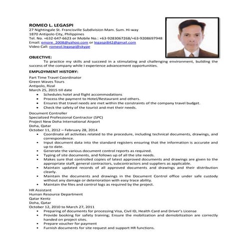 Resume.romeo.legaspi