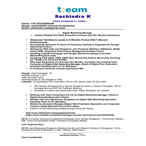Resume - Arvind | PDF