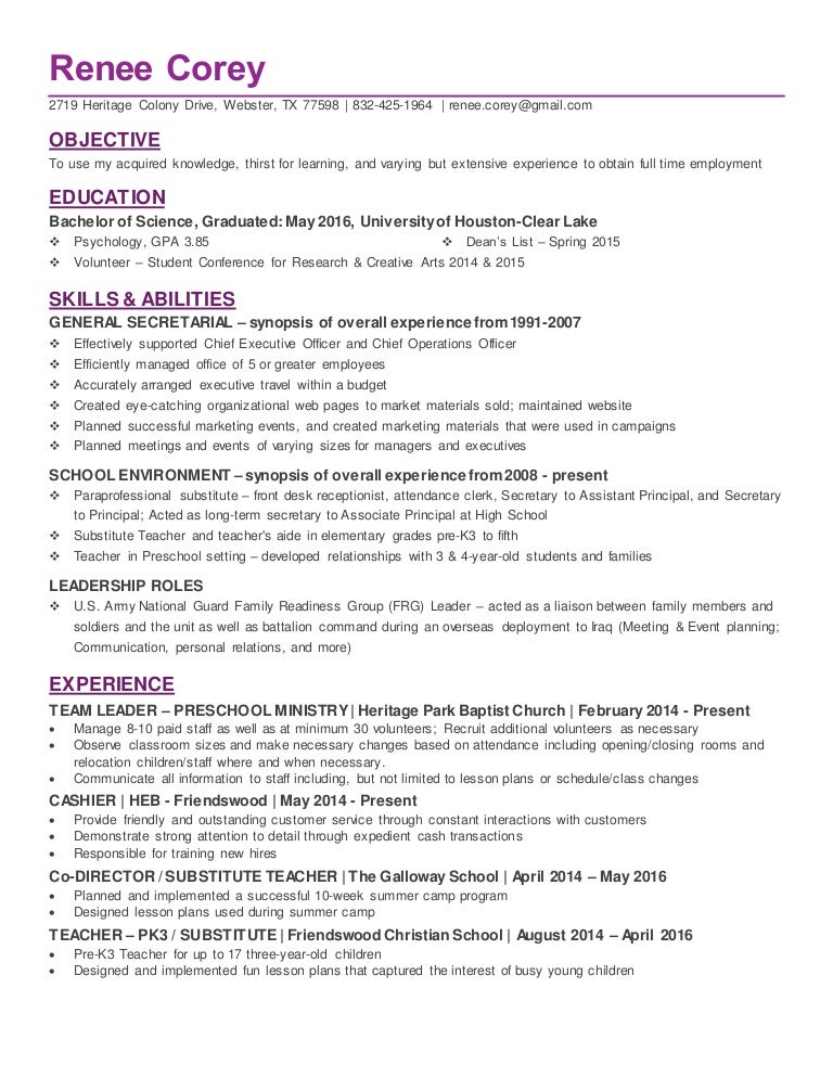 recent college graduate in psychology resume school psychologist resume