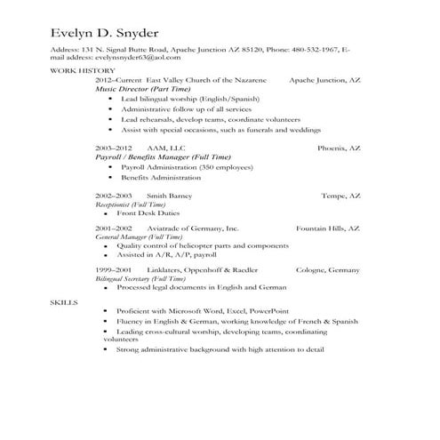 Mary Ann's Resume | PDF