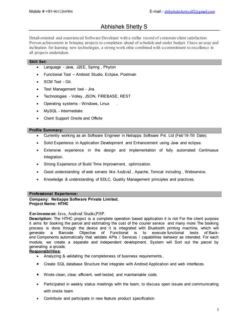 Resume