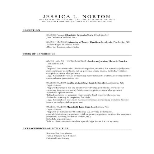 Cwiii resume 1 | DOCX
