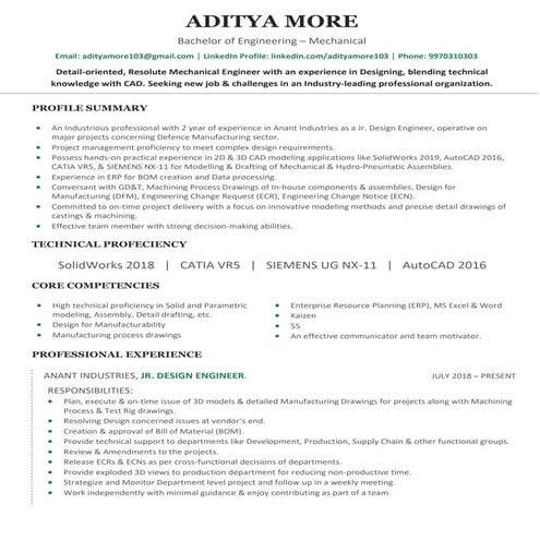Resume-Aditya More