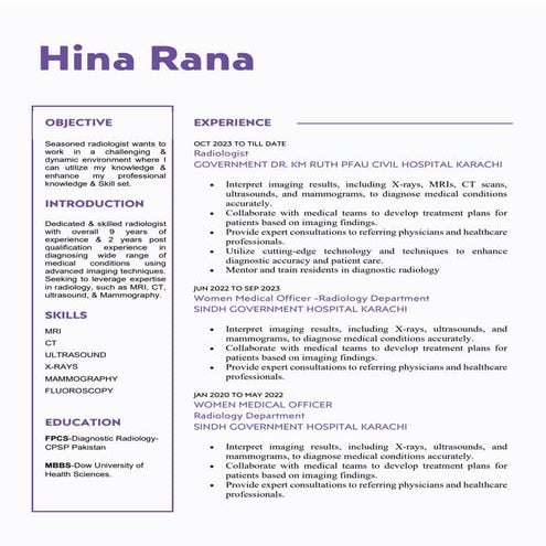 Resume -Doctor Hina Rana-Radiologist.pdf