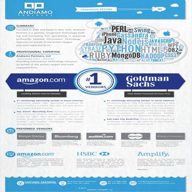 Andiamo - Resume Infographic