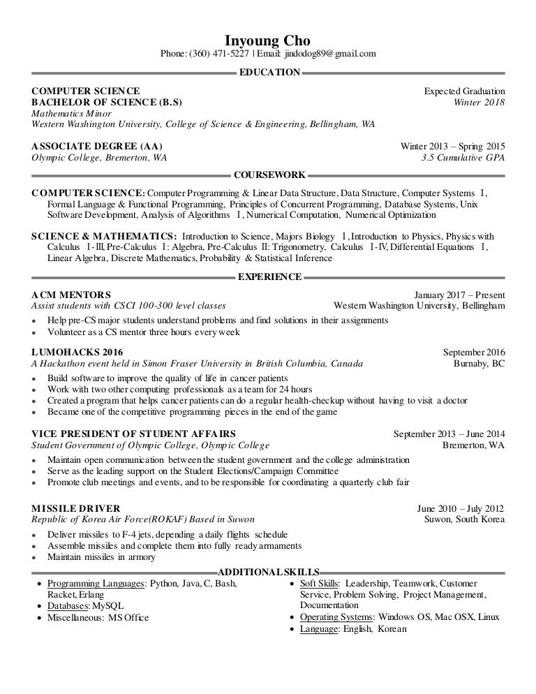 type my resumes