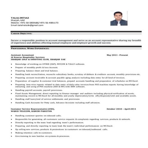 Resume   talal