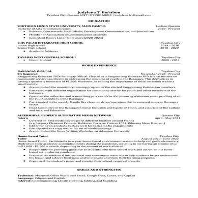 Resume .....................SAMPLE.................. | PDF