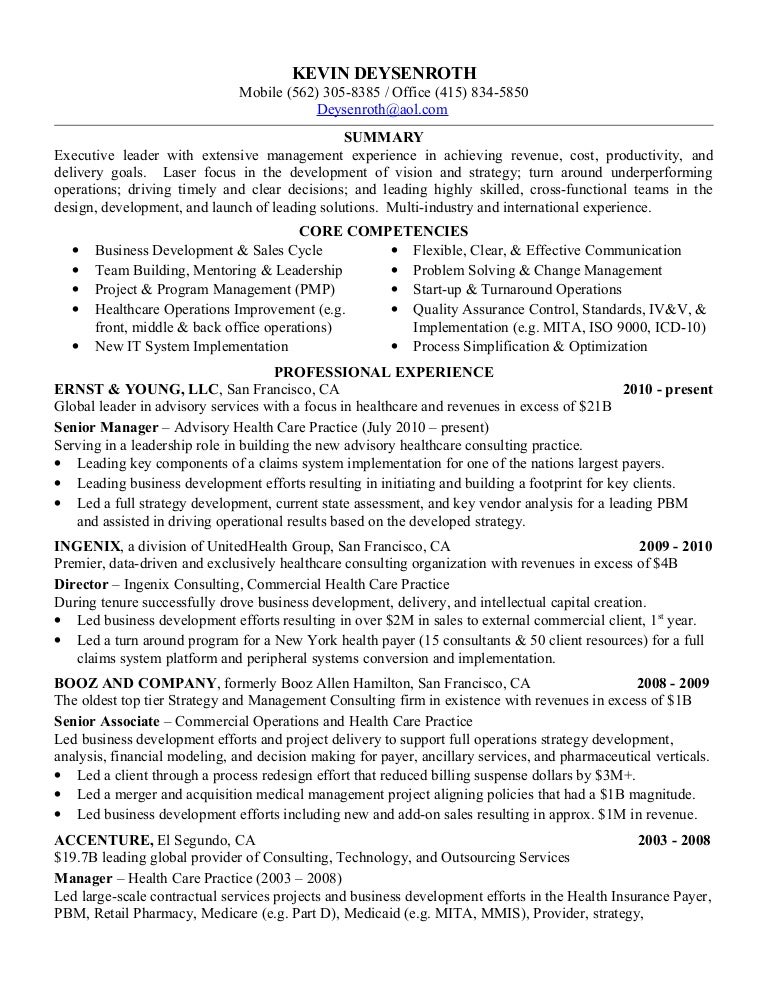resume 2012 kevin deysenroth