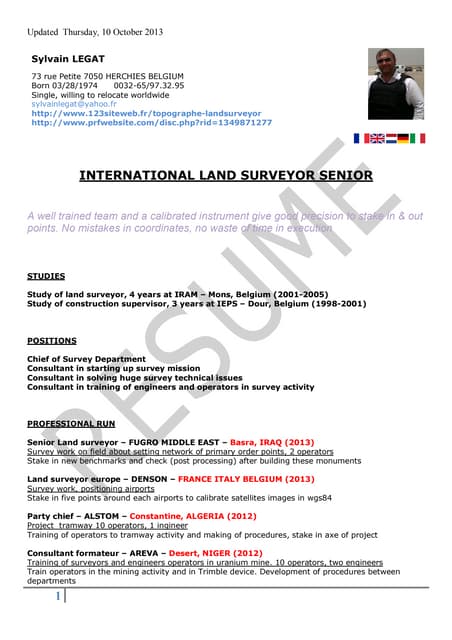 Land Surveyor Cover Letter