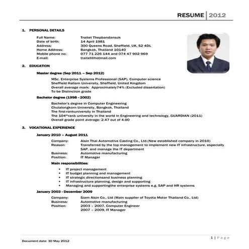 Resume 30 may12