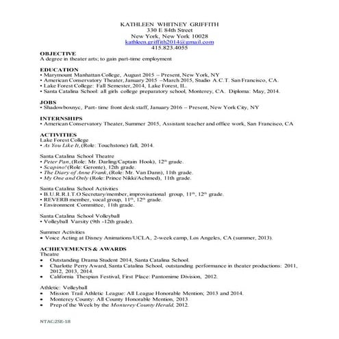 Professional Resume 2016 CCSD | PDF