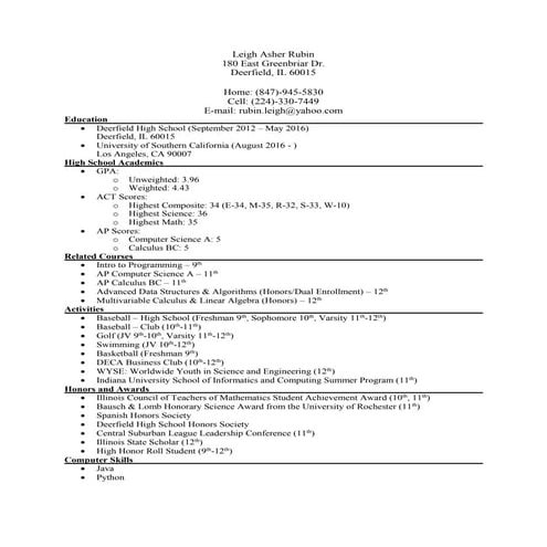 Resume (8 18-16)
