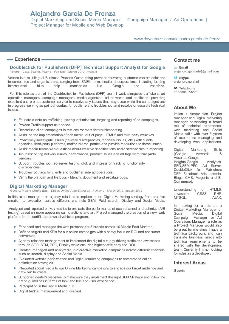 resume alejandro garcia de