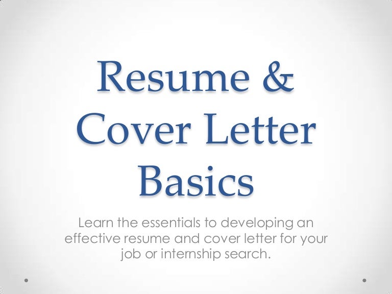 resume workshop presentation