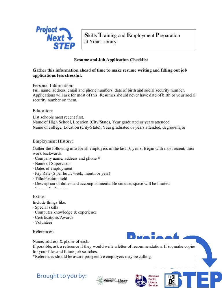 special skills on job application
