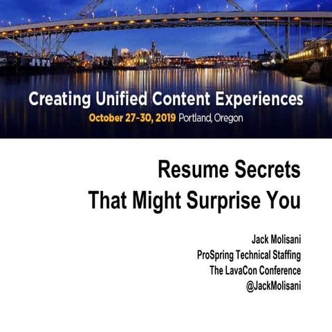 Resume and job hunting secrets that might surpise you