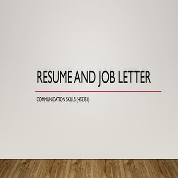 Resume and job letter ppt by varunn.pptx