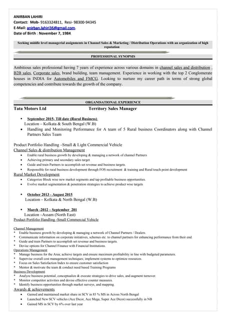 Vishal Adi Resume PDF - Resumeanirban 160227204250 Thumbnail 