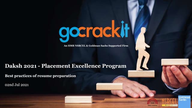 Resume Best Practices PPT - Resumebestpracticesbm3yrs2jul2021 210706042824 Thumbnail