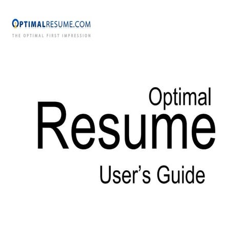 Resume Builder Guide