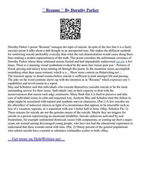 Resume By Dorothy Parker - Resumebydorothyparker 231114201745 E0b33f96 Thumbnail 