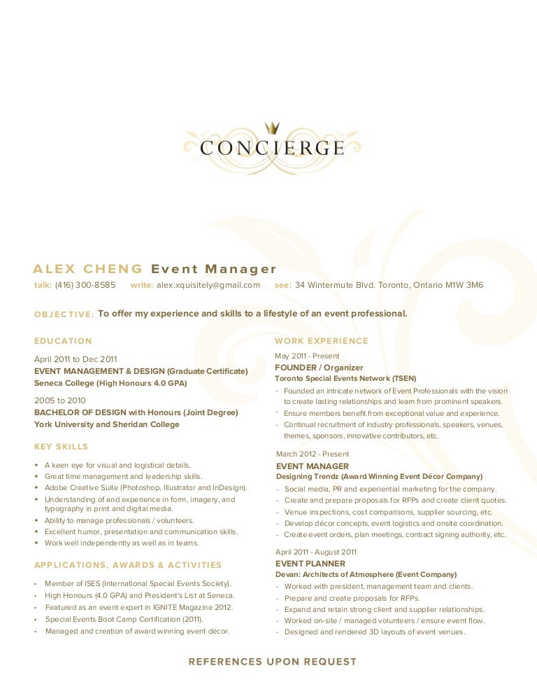 resume concierge 2013 concierge resumes