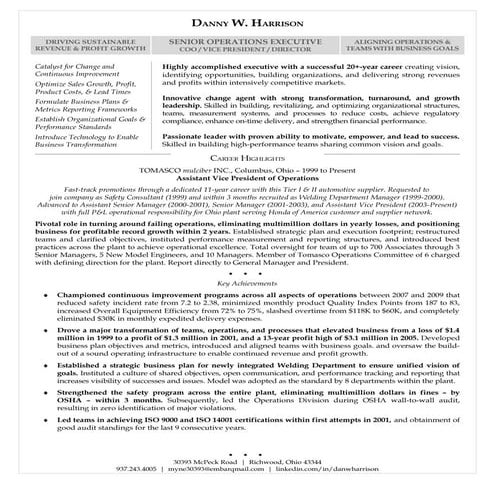 Resume   Dan Harrison