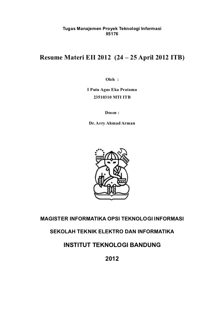 Resume Eii 2012 Itb