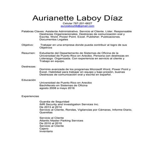 Resumé electrónico 