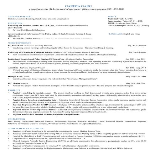 Resume garima garg