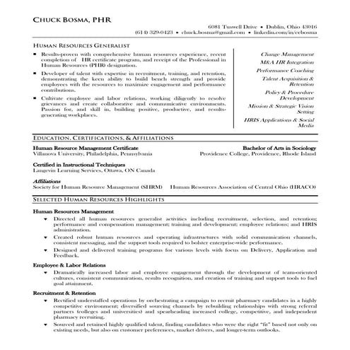 Resume Hr  C Bosma 1 12
