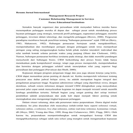 Resume jurnal internasional