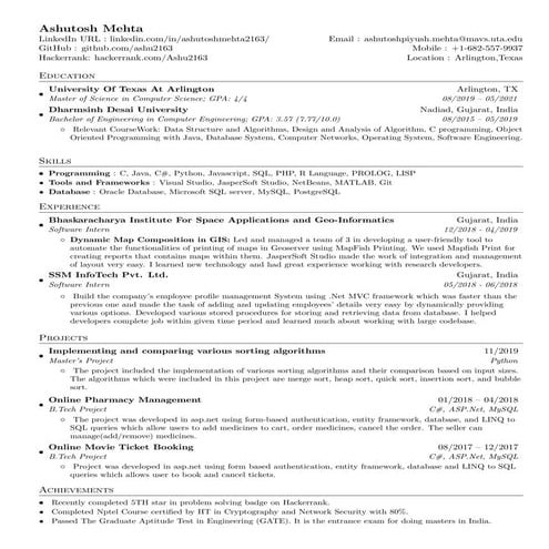 Resume latest
