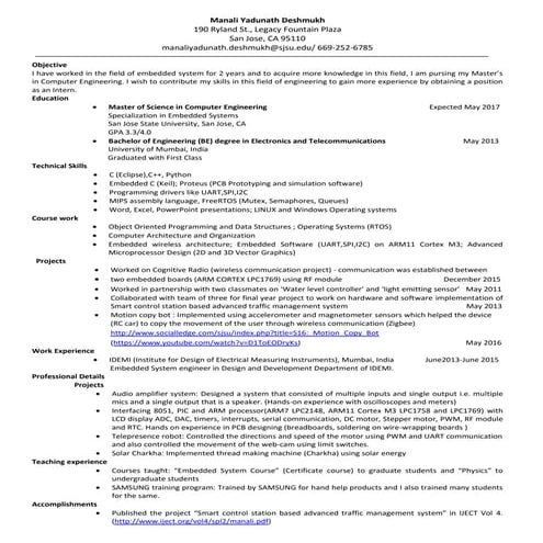 Resume manali deshmukh 