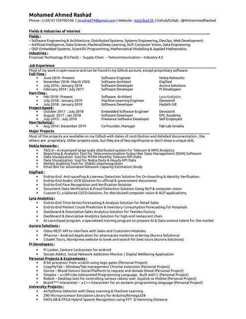 Resume march 20