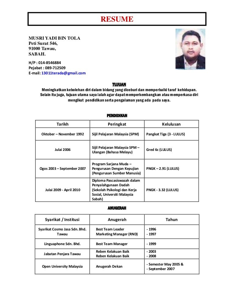 12+ Contoh Resume Kerja Offshore - Calon Pekerja 12+ Contoh Resume Kerja Offshore - Calon Pekerja