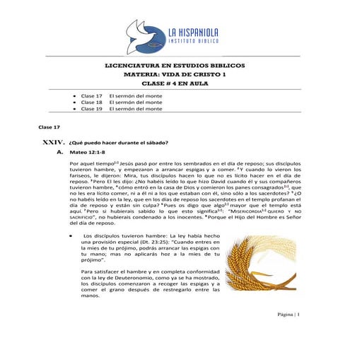 Resumen clases Vida de Cristo I | Iglesia de Cristo, Ro 16:16, Mateo 16:18