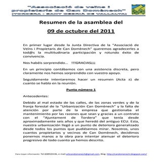 Resumen asamblea 09 10-2011 rev-1