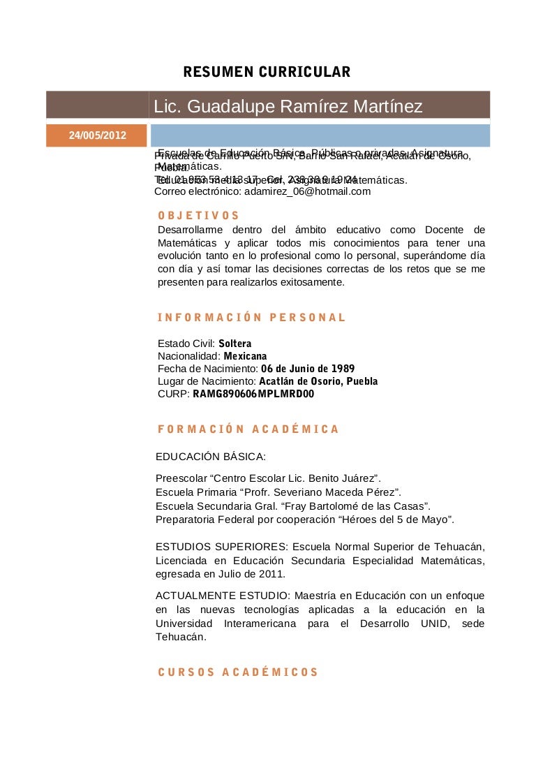 Resumen Curricular 2 Retha - Resumencurricular 120808193916 Phpapp01 Thumbnail 4 