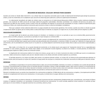 Resumen de biologia  celular dra ge...