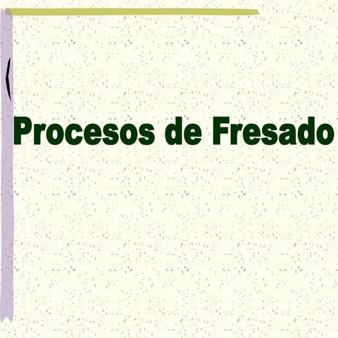 Resumen de fresadora