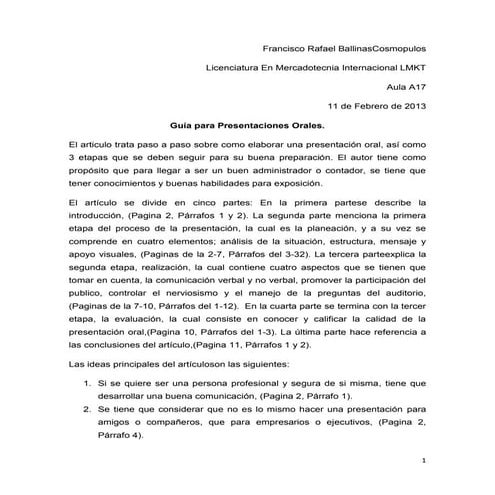 Resumen de guia de presentaciones orales