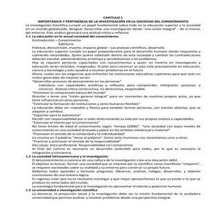 Resumen de investigacion capitulo 1...